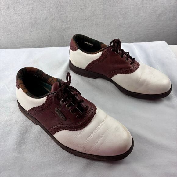 Sierra Soft Foot Joy Leather Saddle Oxford Golf Shoes Women's 6.5 Preppy Leather - Picture 8 of 13